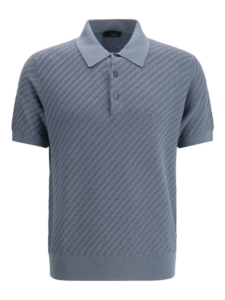 Light Blue Cotton Polo Shirt
