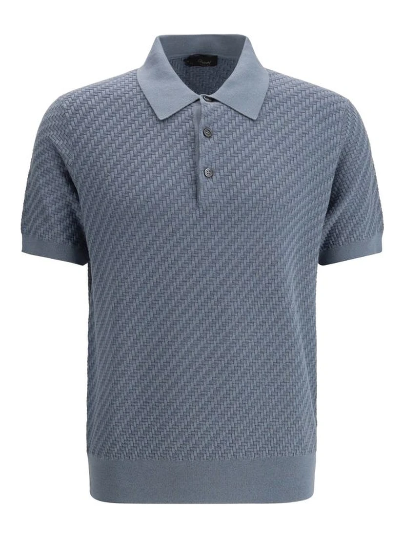Light Blue Cotton Polo Shirt