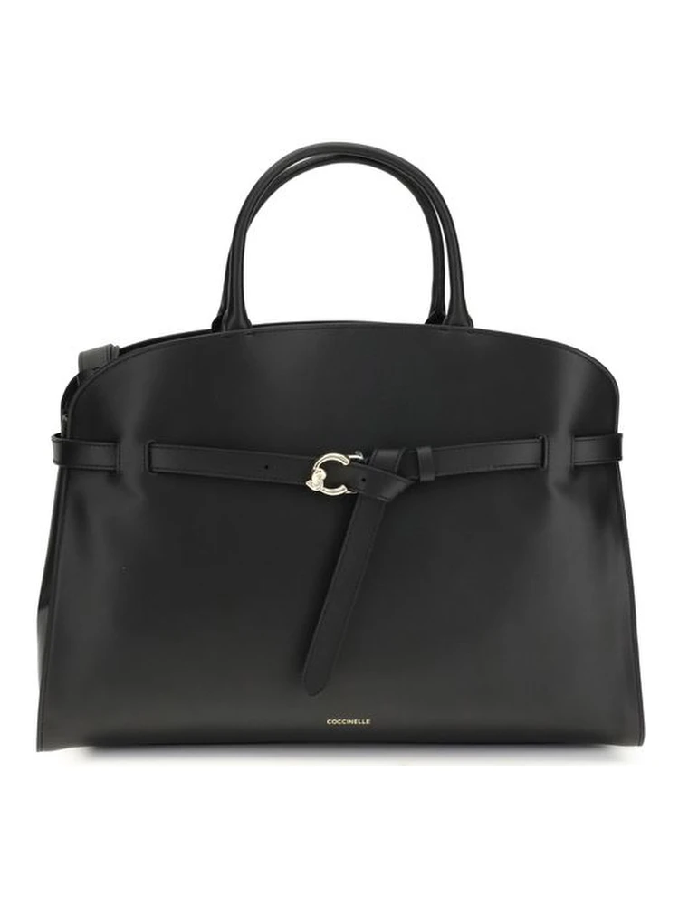Black Calf Leather Bos Taurus Handbag