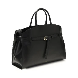 Black Calf Leather Bos Taurus Handbag
