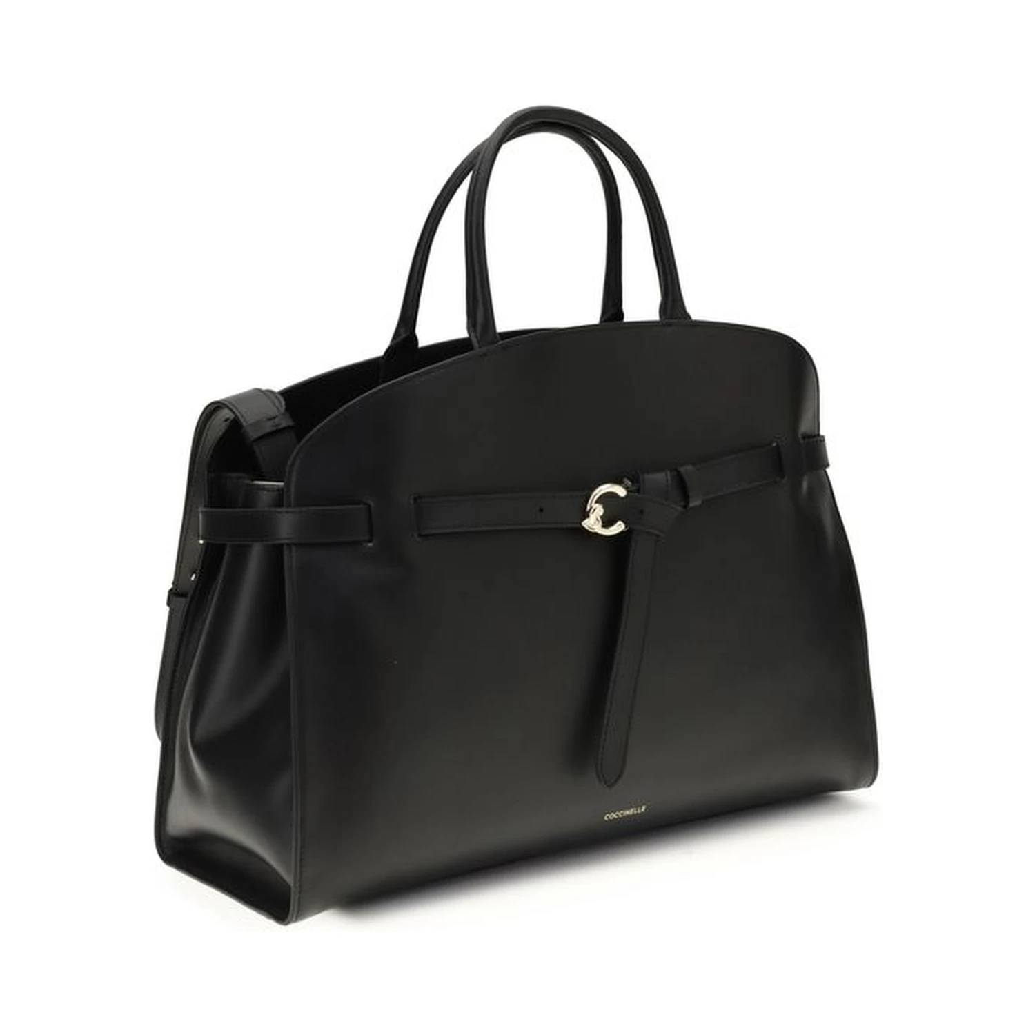 Black Calf Leather Bos Taurus Handbag