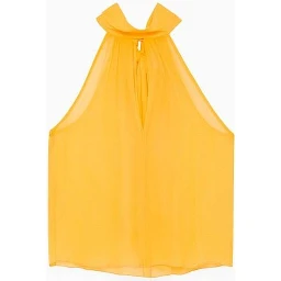 Orange Silk Tank Tops