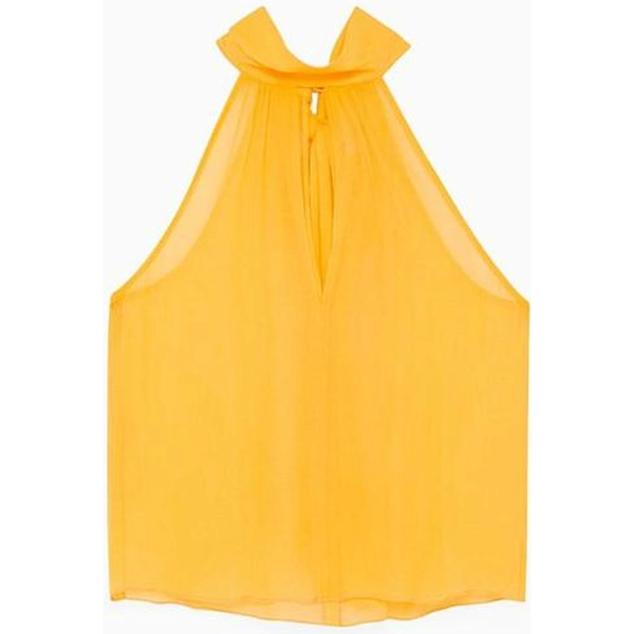 Orange Silk Tank Tops