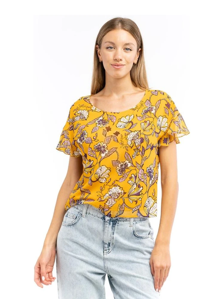 Multicolor Polyester Blouse