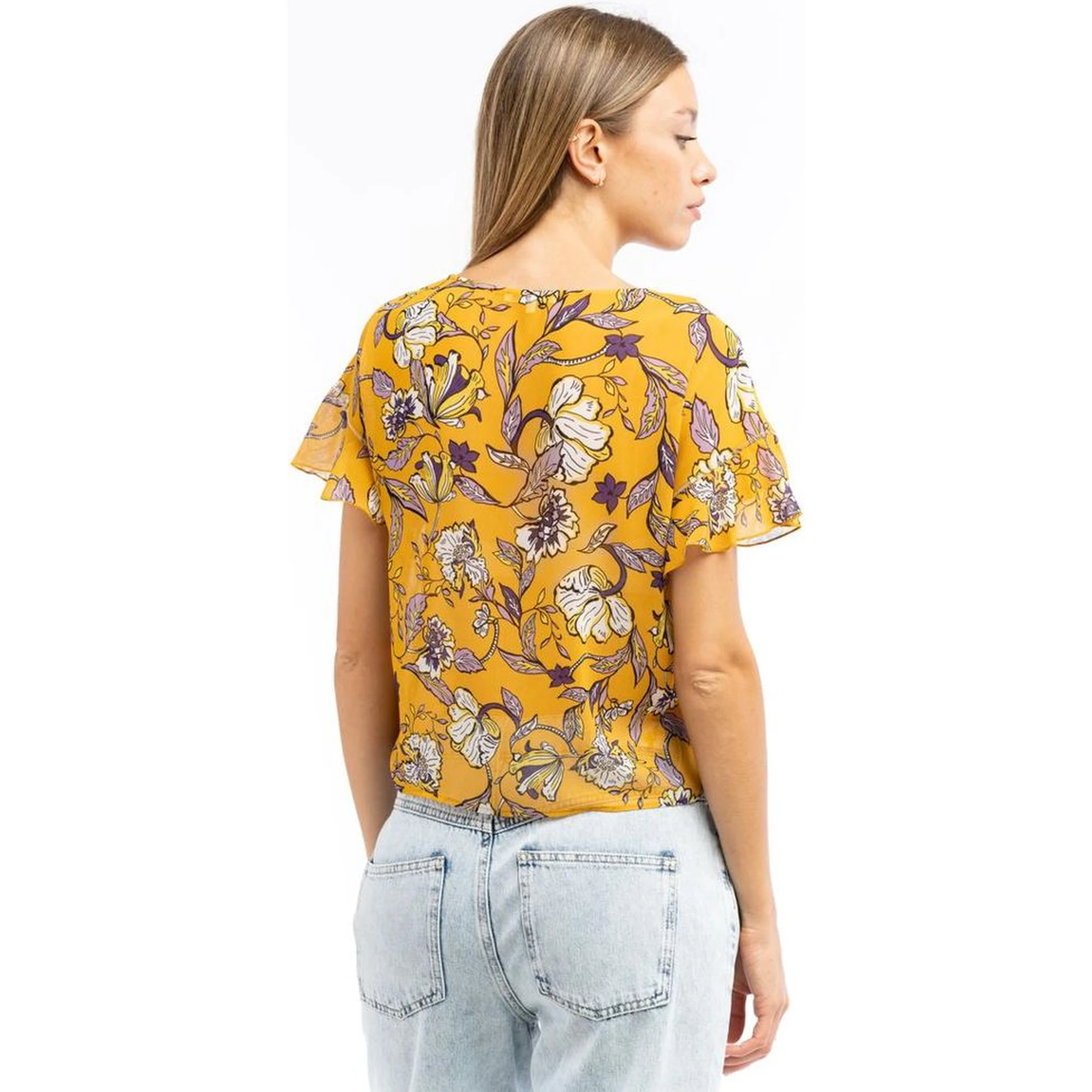 Multicolor Polyester Blouse