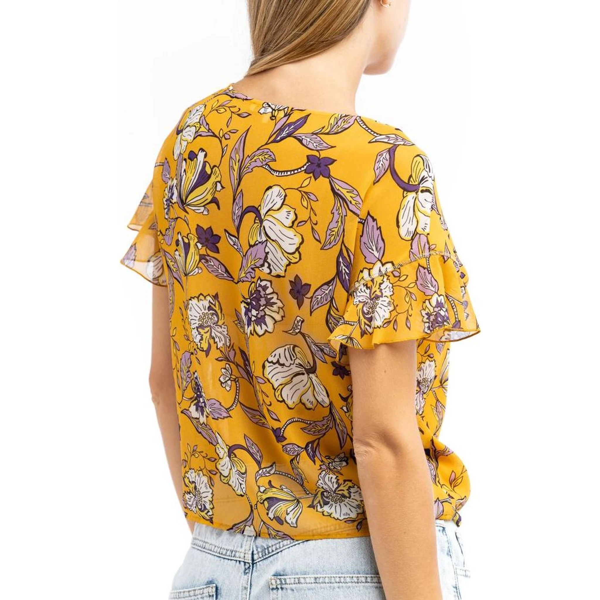 Multicolor Polyester Blouse