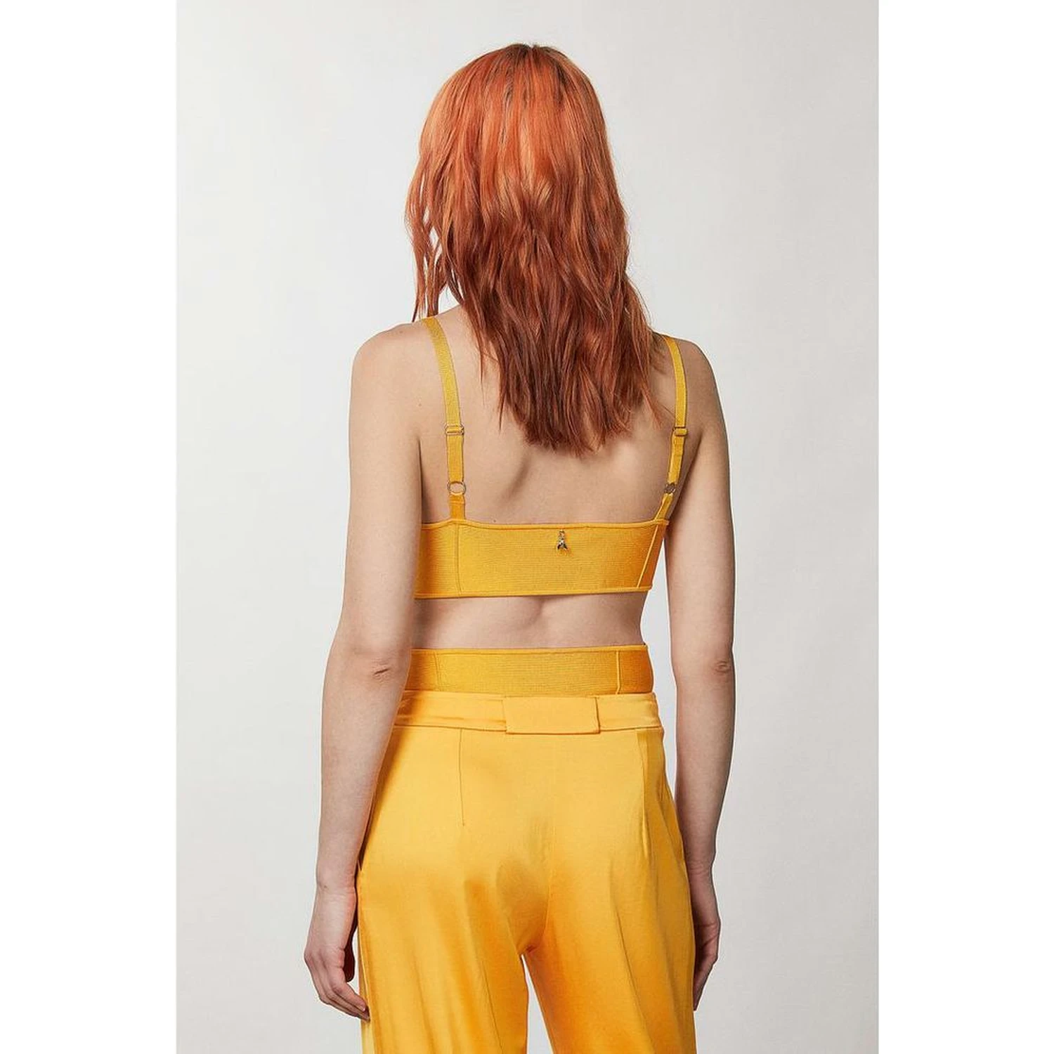 Orange Viscose Tank Tops