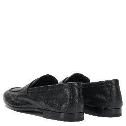 Leather loafers