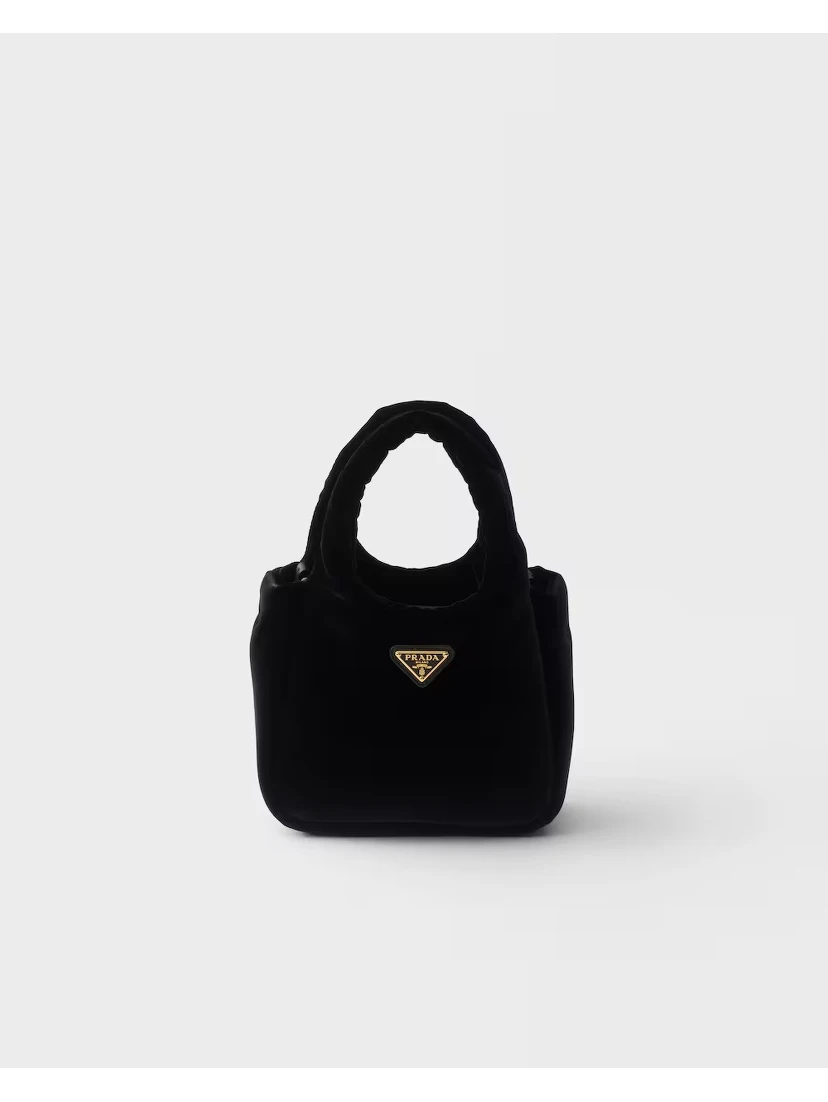 Velvet handbag mini