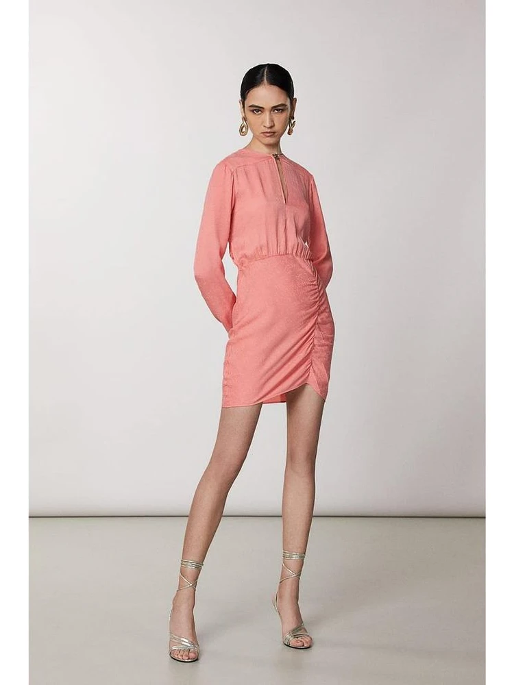 Pink Copper Casual Dress