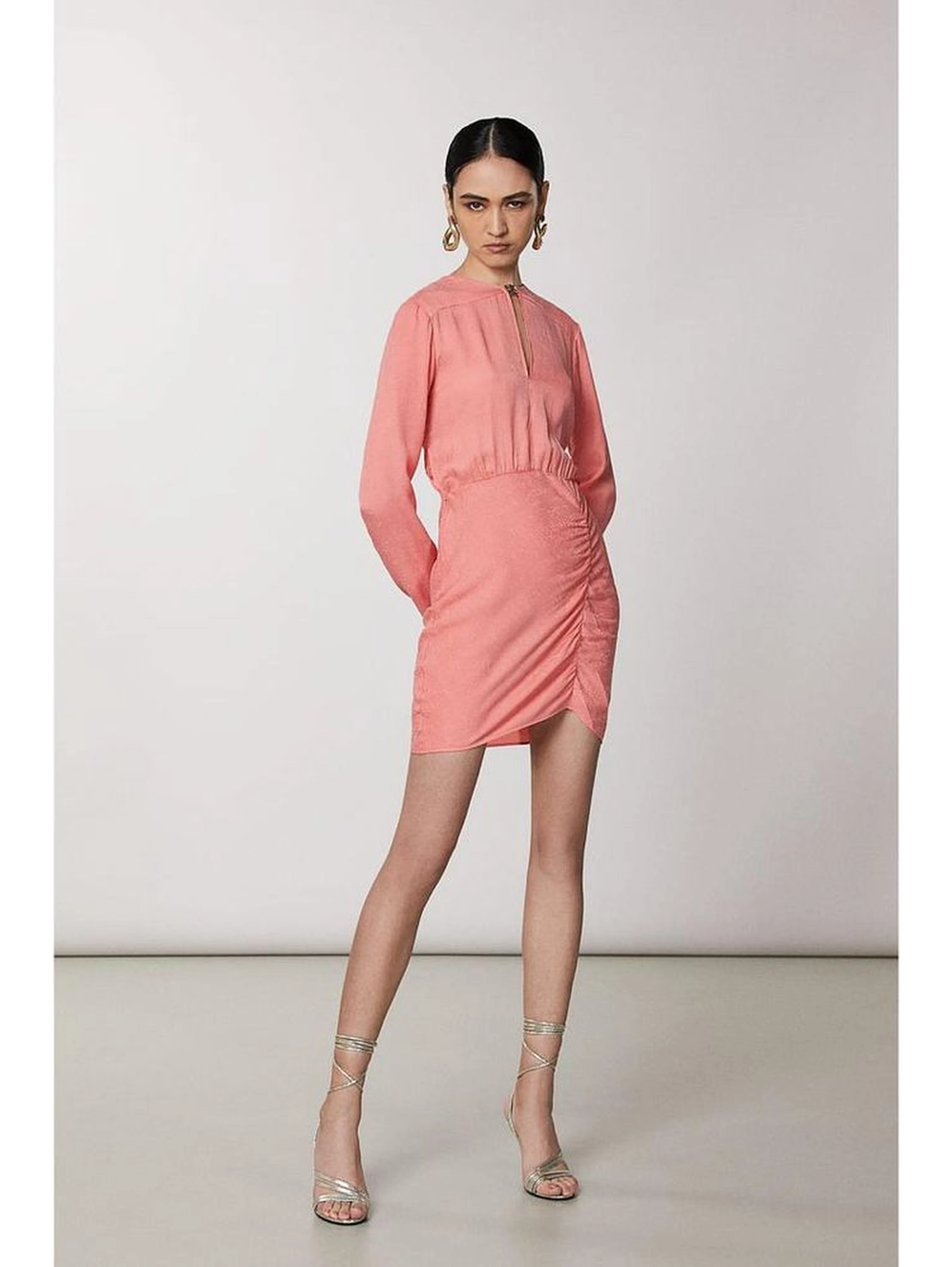 Pink Copper Casual Dress
