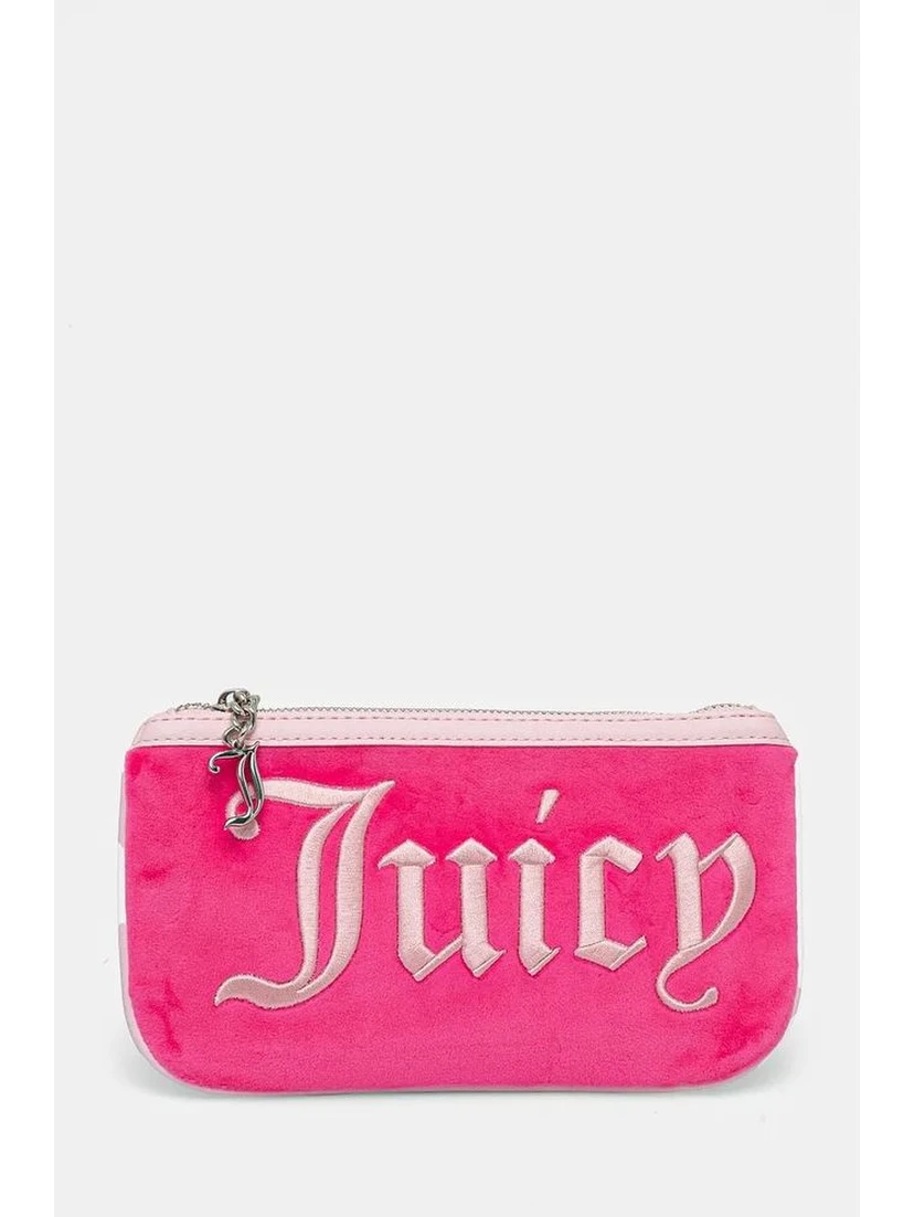 Pink Polyester Shoulder Bag