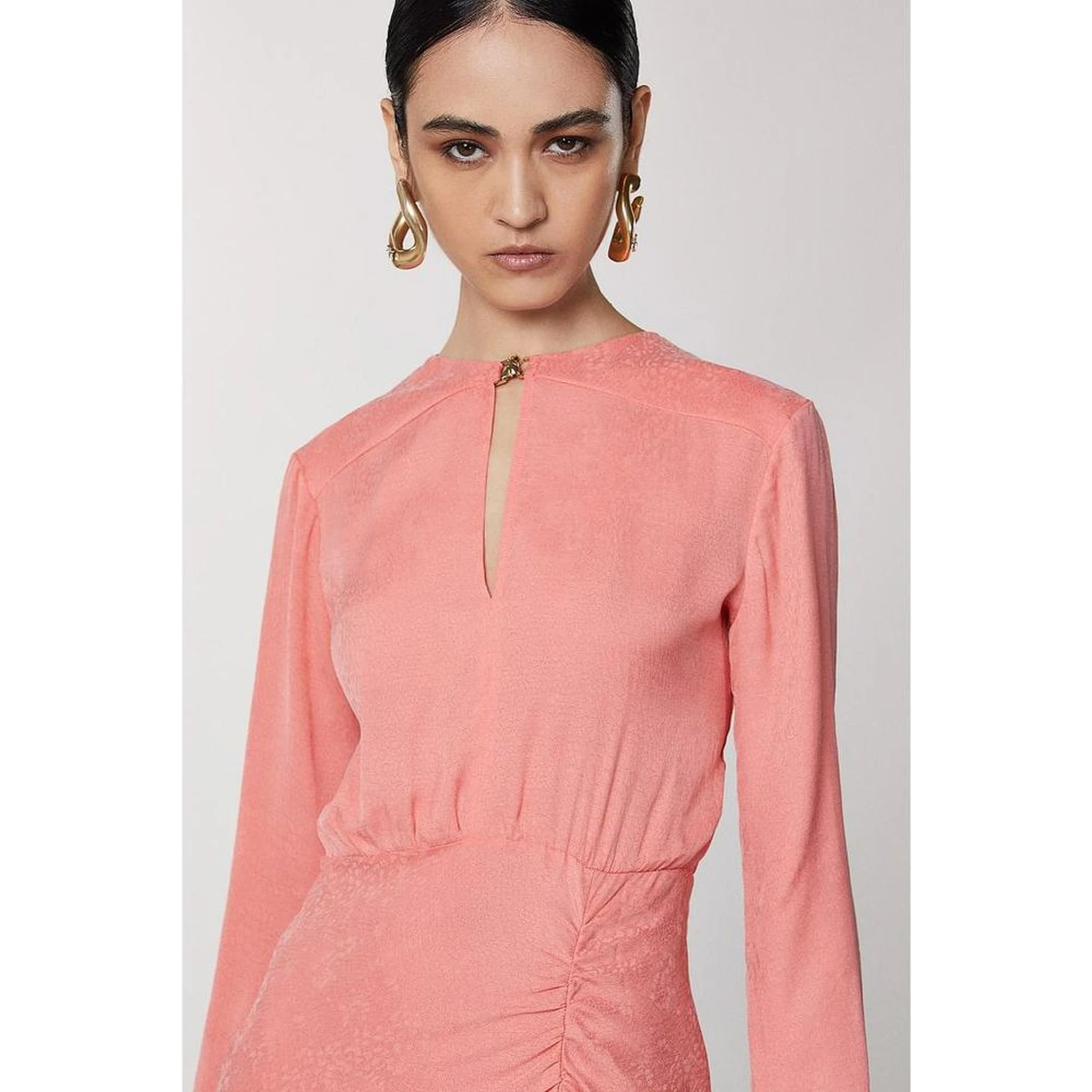 Pink Copper Casual Dress