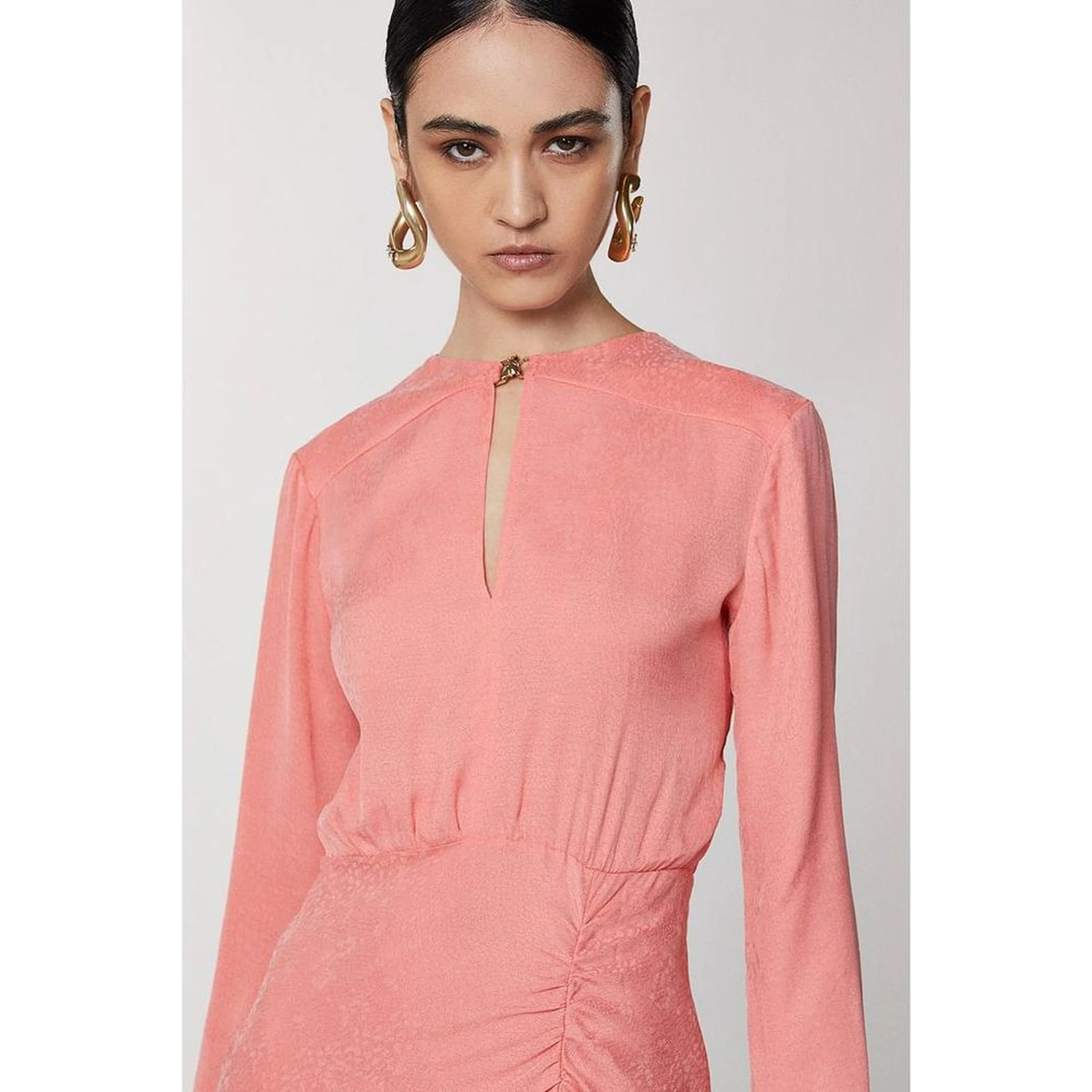 Pink Copper Casual Dress
