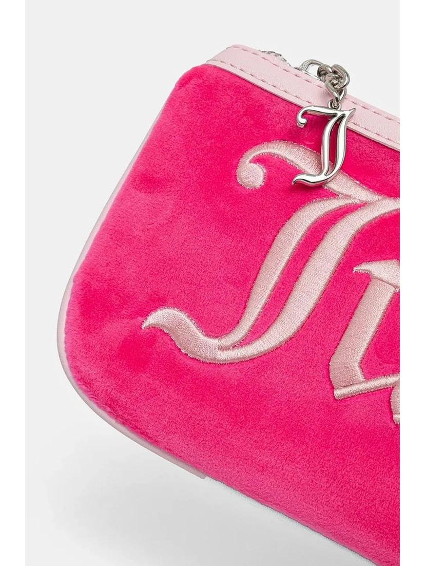 Pink Polyester Shoulder Bag
