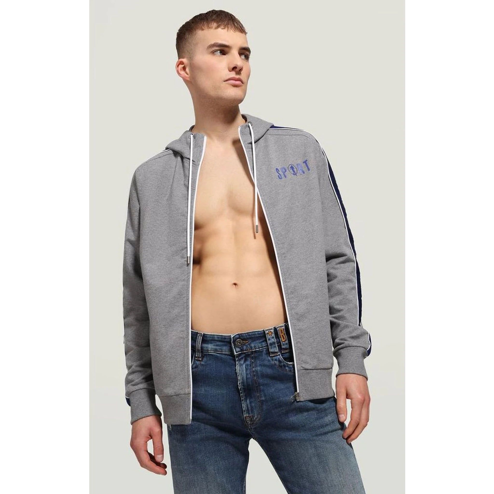 Gray Cotton Sweatshirt