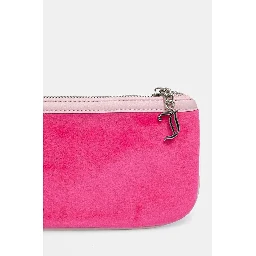 Pink Polyester Shoulder Bag