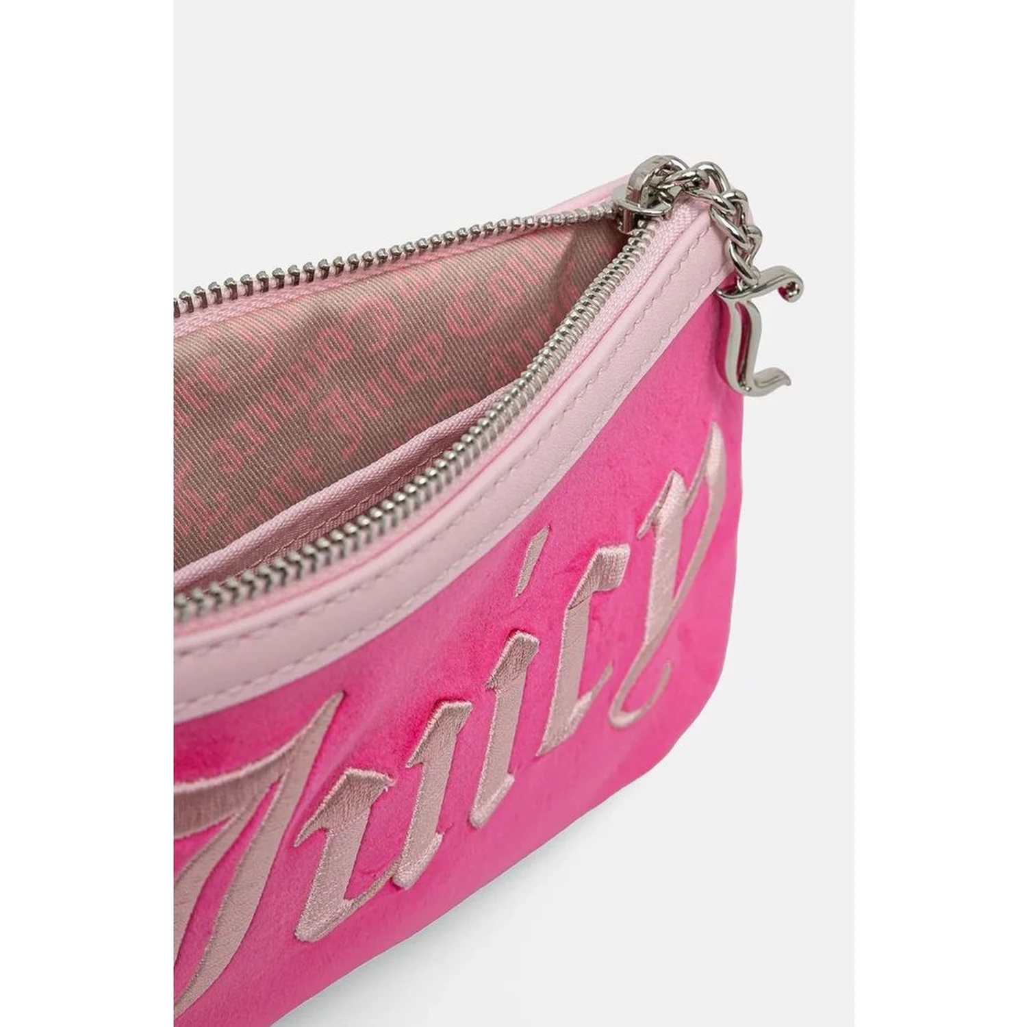 Pink Polyester Shoulder Bag
