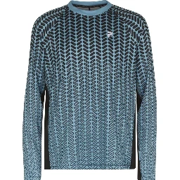Blue Polyester Sweatshirt