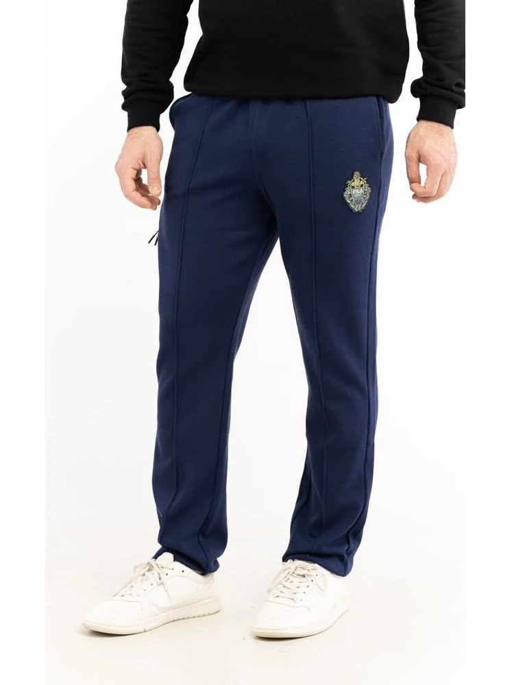 Blue Cotton Joggers (Workout Pants)