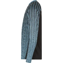 Blue Polyester Sweatshirt