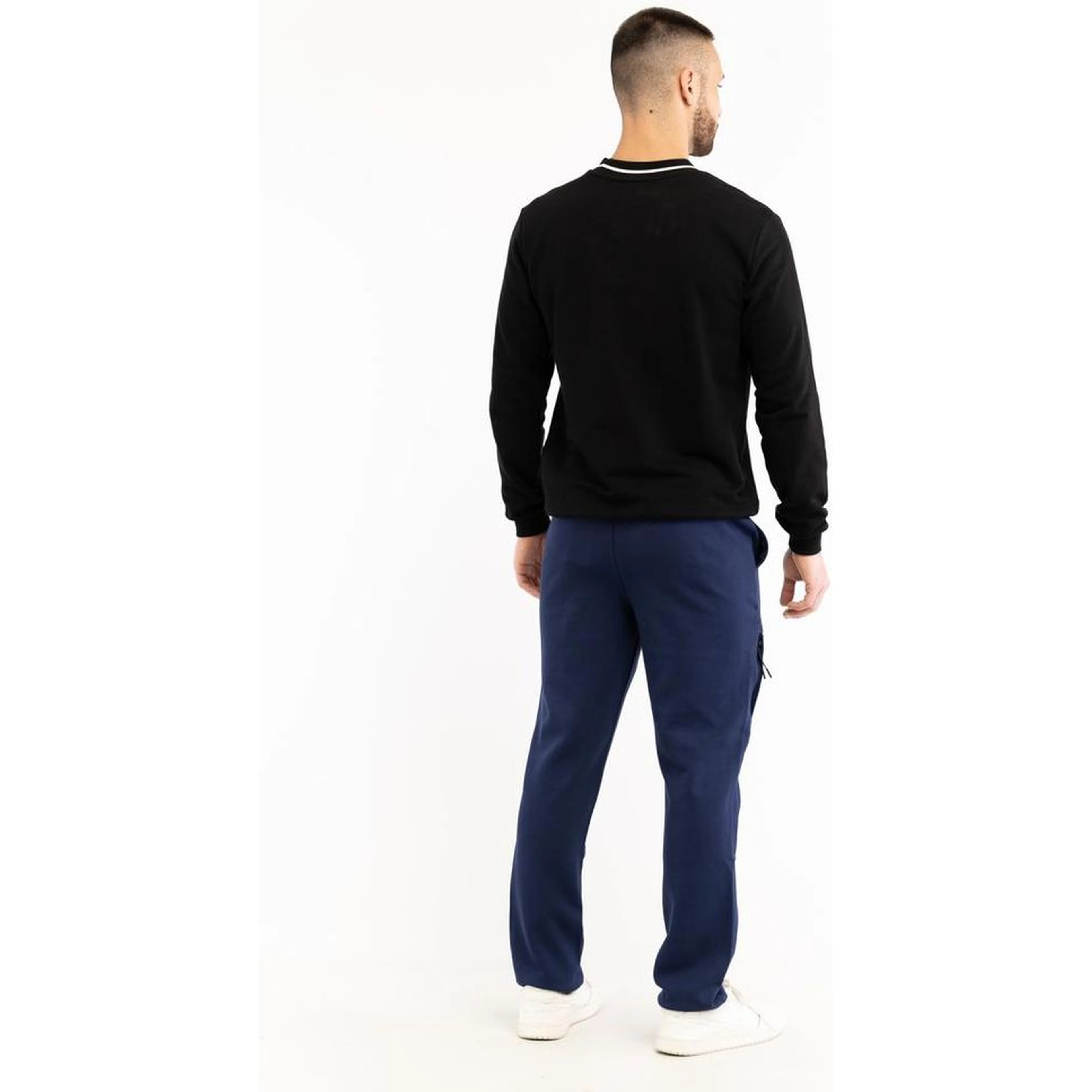 Blue Cotton Joggers (Workout Pants)