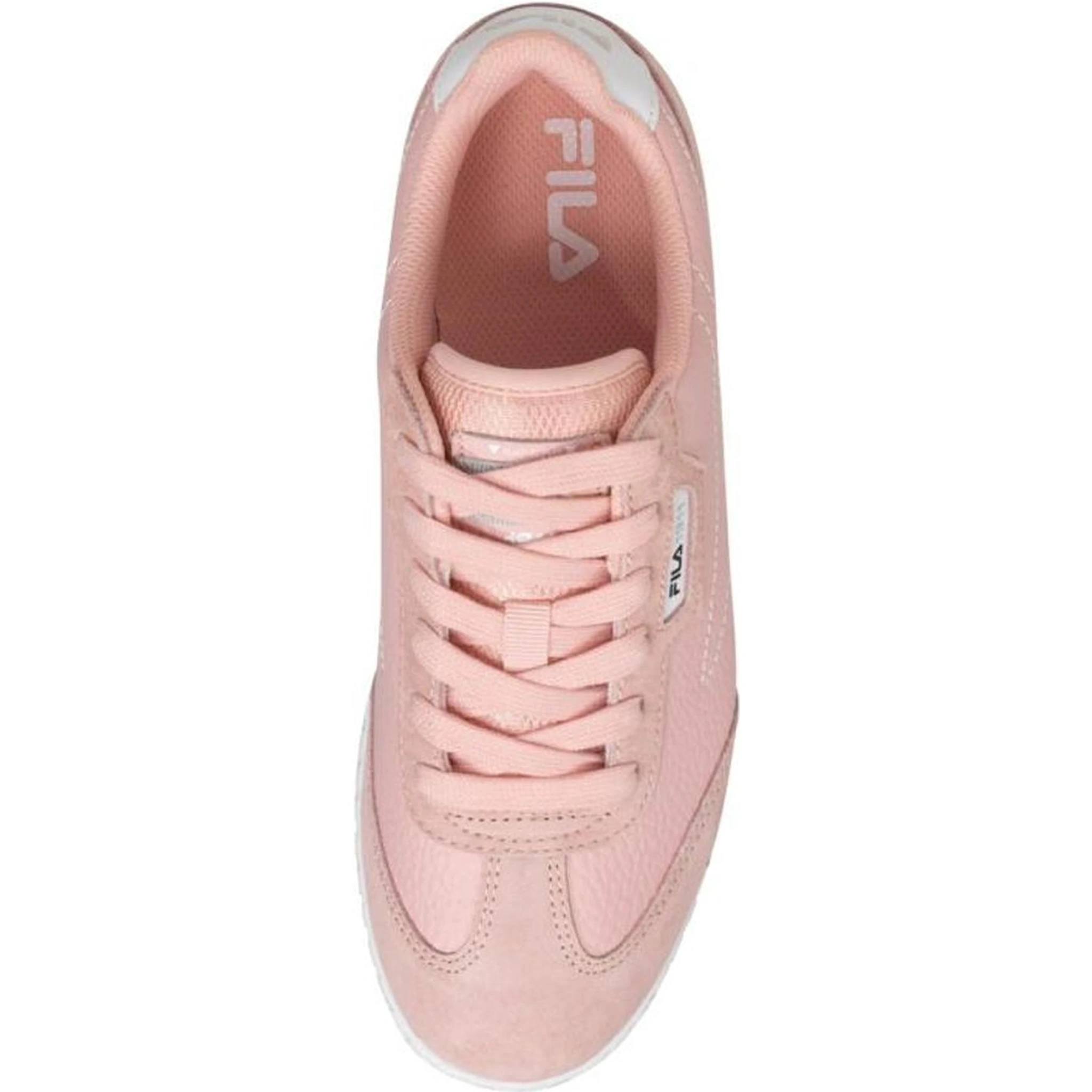 Pink Leather Low Top Sneakers