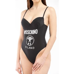 Black Polyamide One-Piece Swimsuit