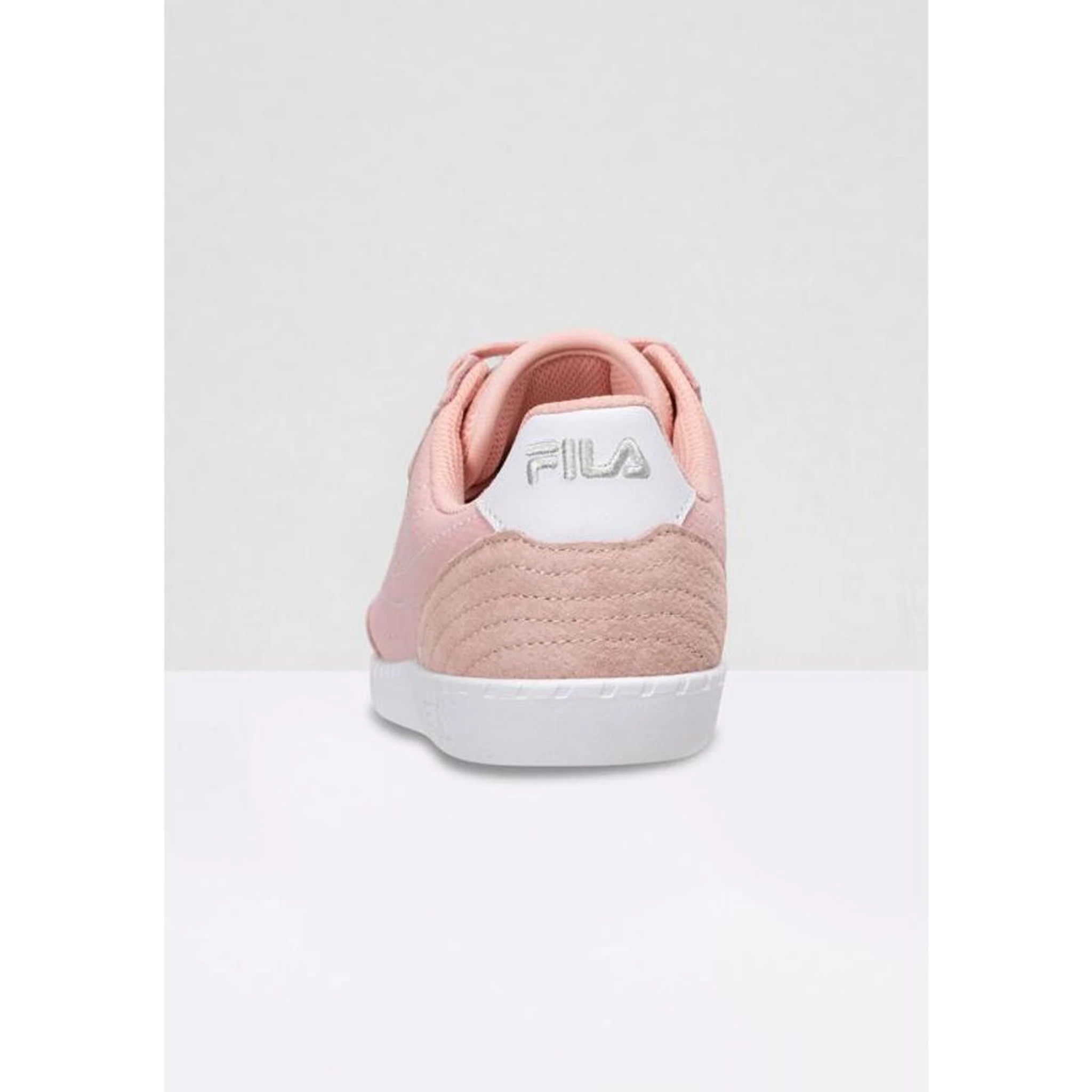 Pink Leather Low Top Sneakers