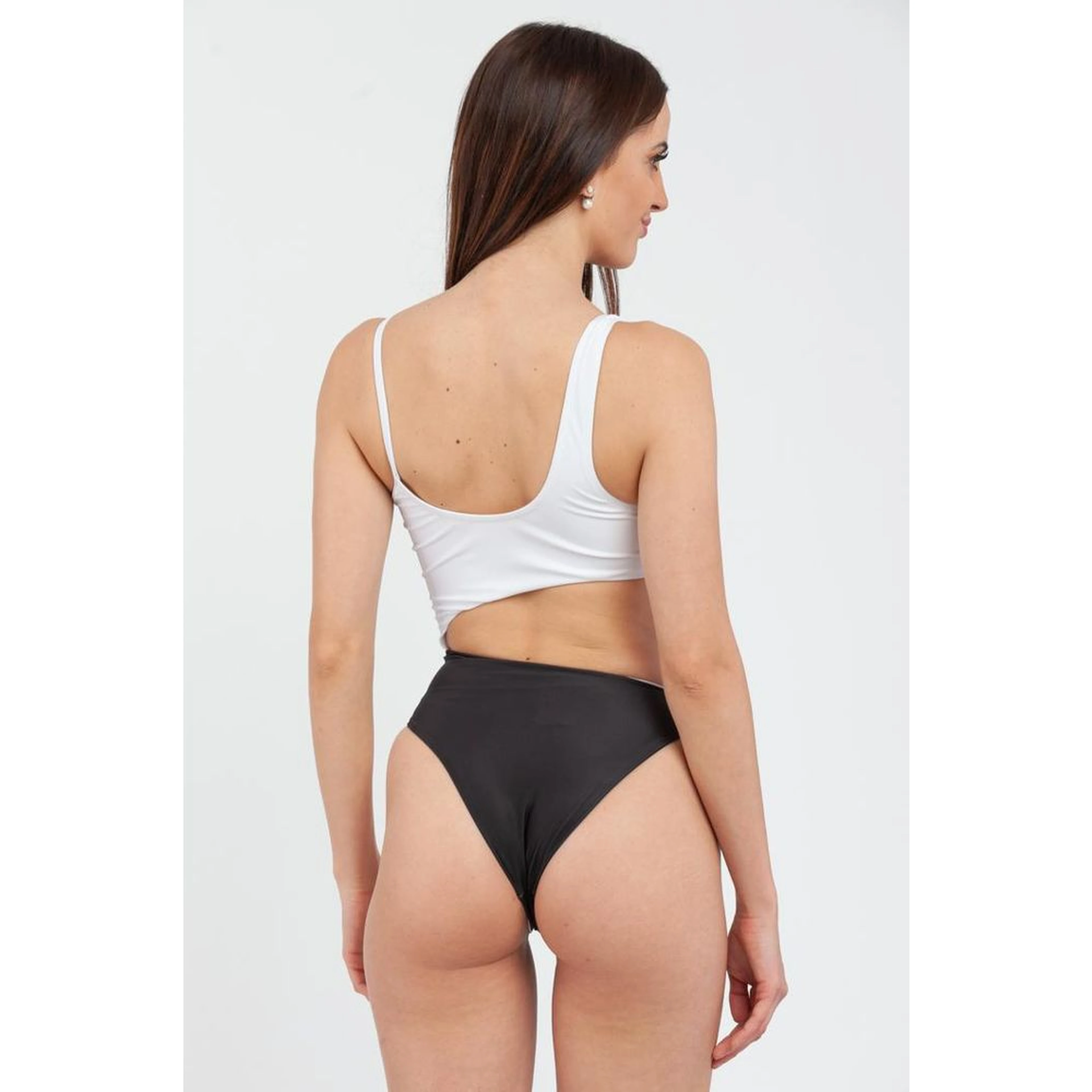 Multicolor Polyester One-Piece Swimsuit
