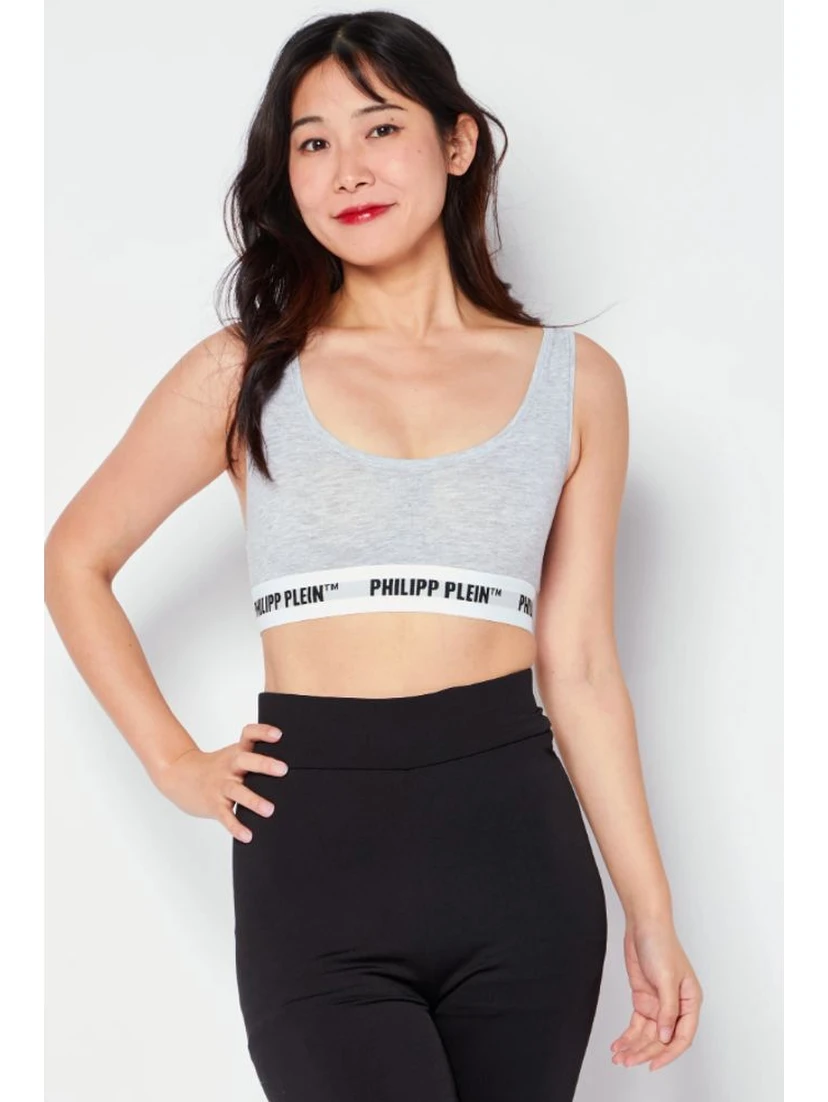 Gray Cotton Tank Tops