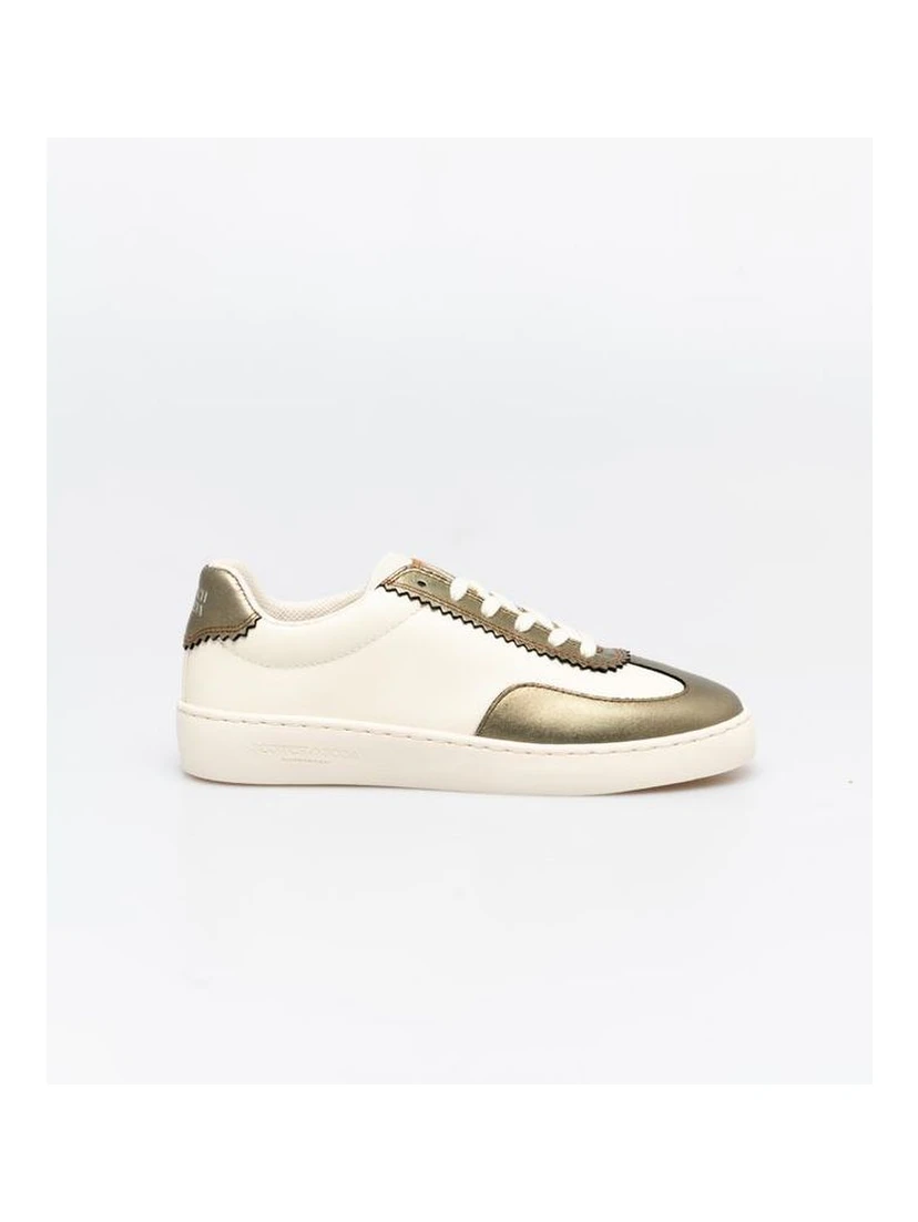 Bronze Leather Low Top Sneakers