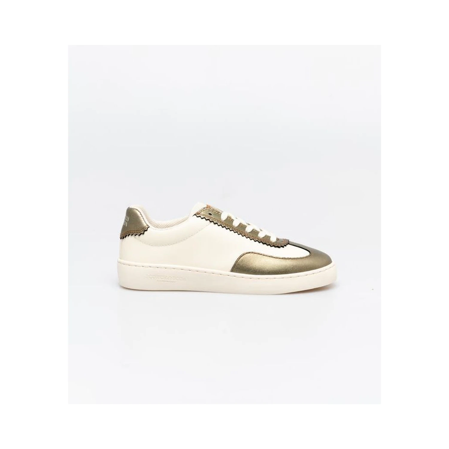 Bronze Leather Low Top Sneakers