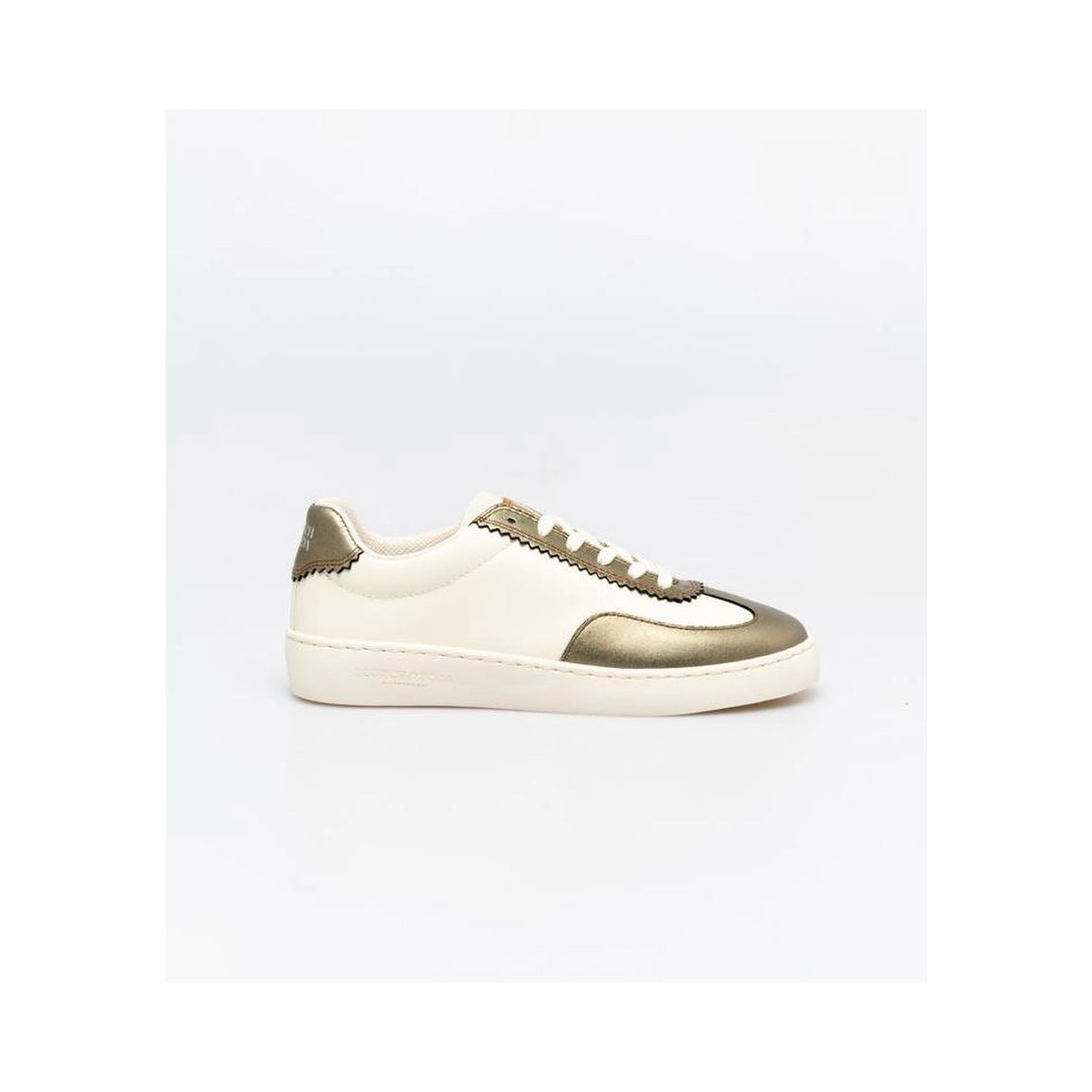 Bronze Leather Low Top Sneakers