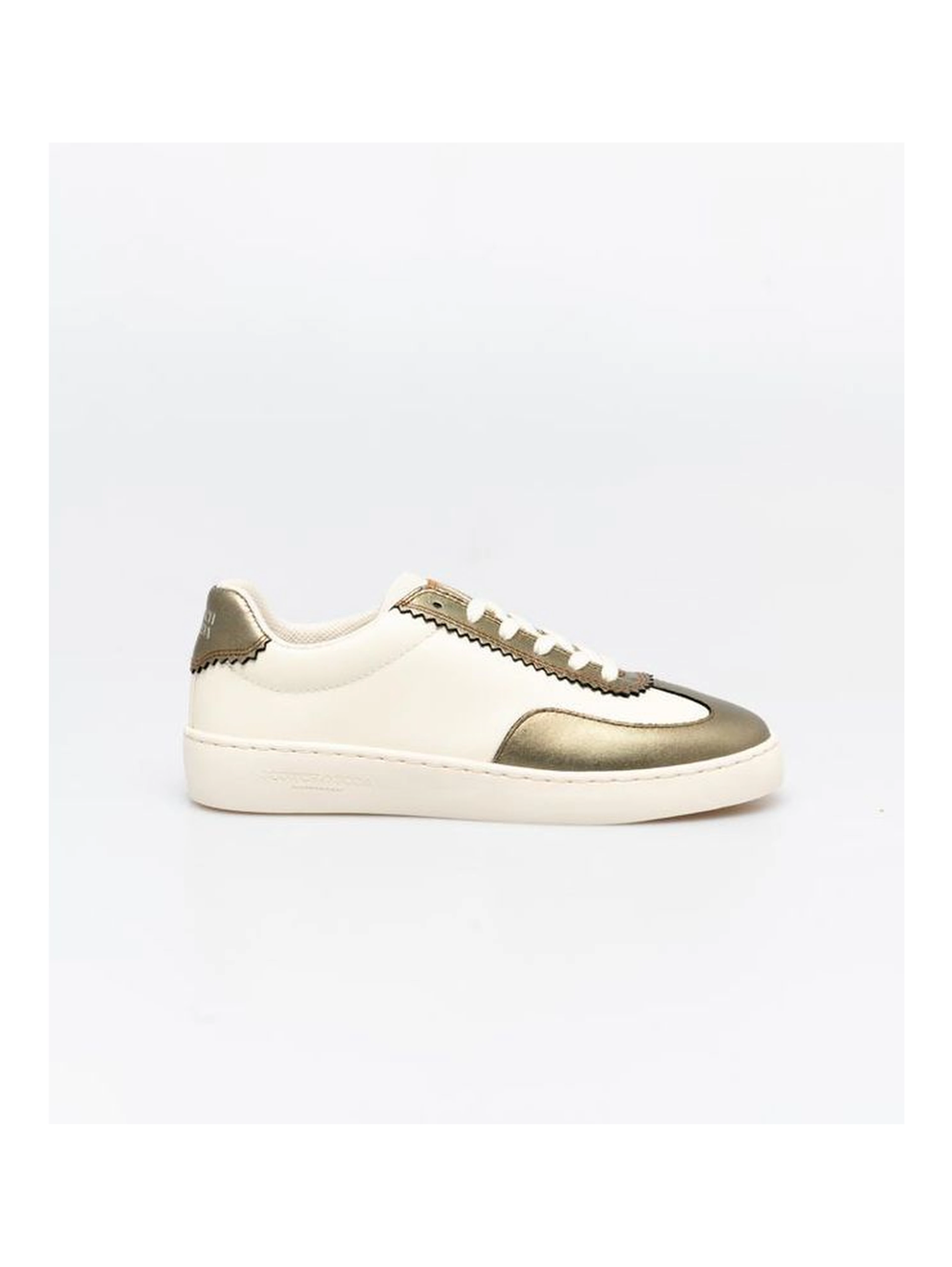 Bronze Leather Low Top Sneakers