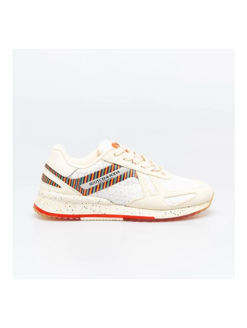 White Leather Athletic Sneakers