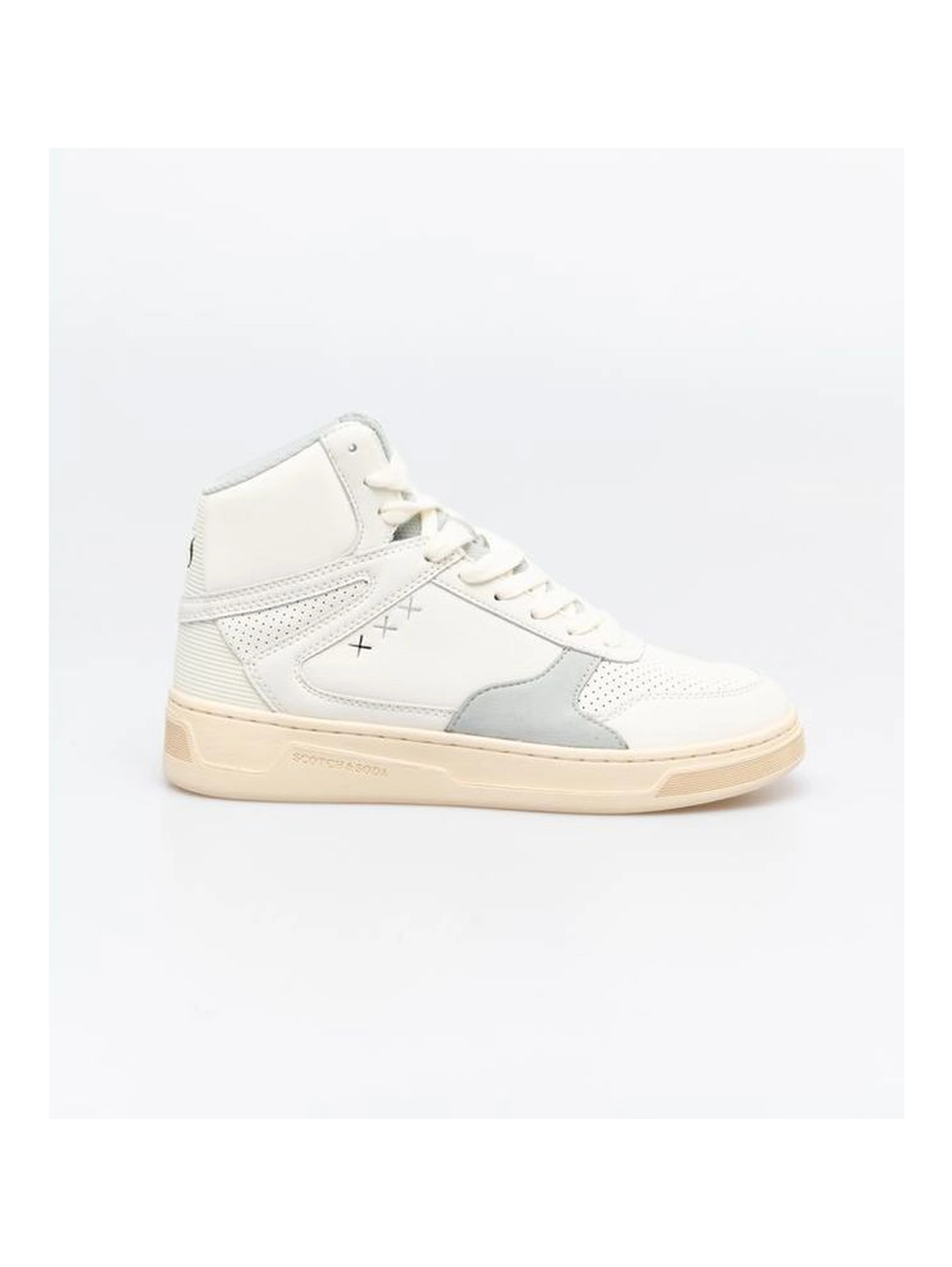 White And High Top Sneakers