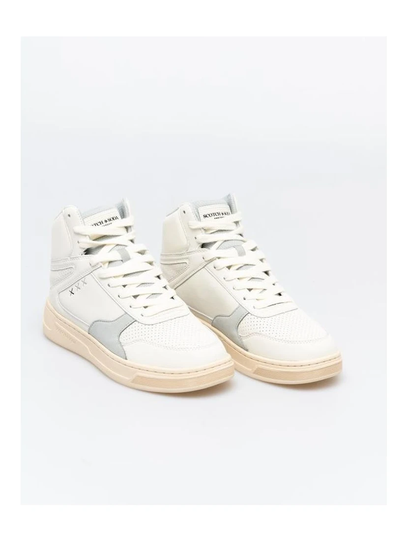 White And High Top Sneakers
