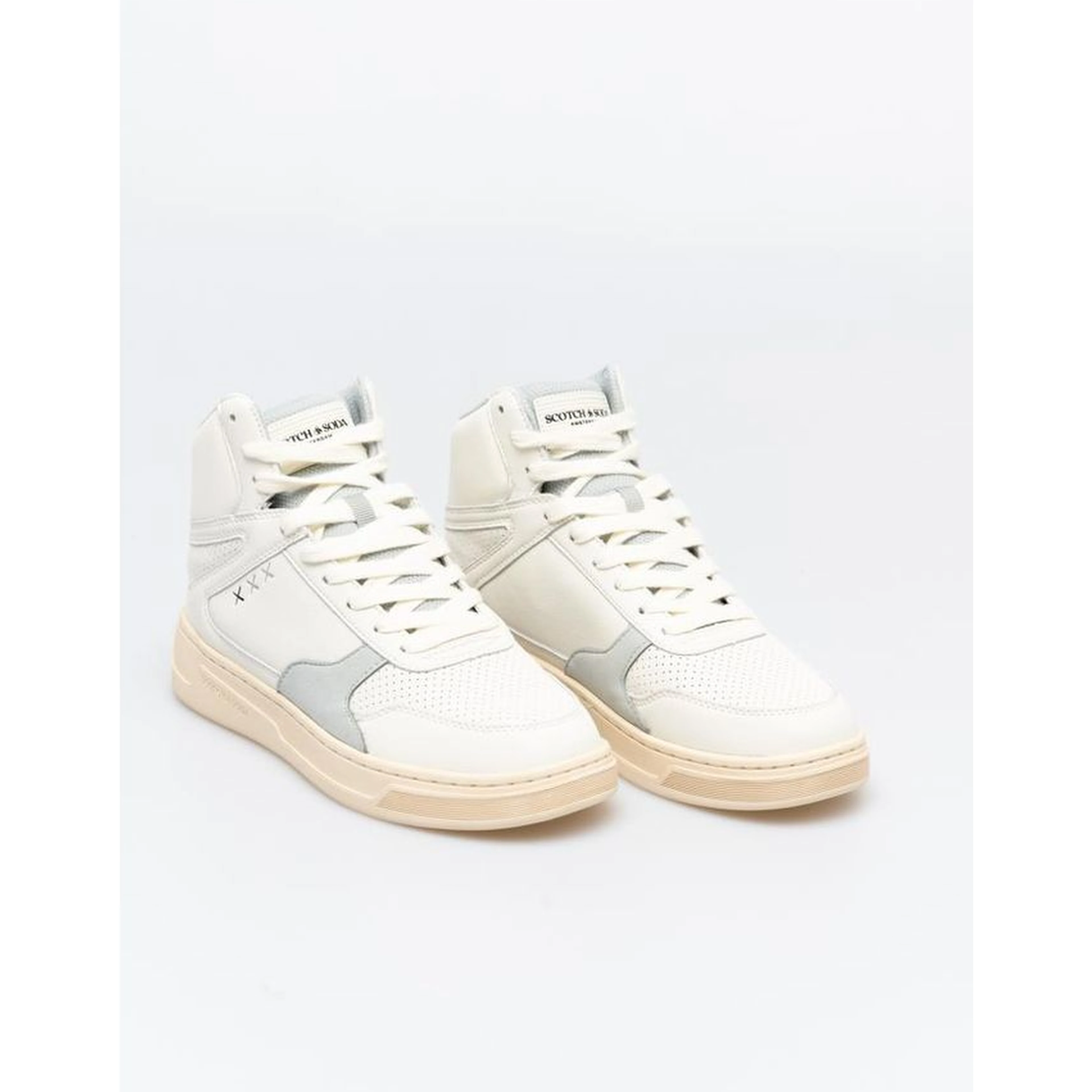 White And High Top Sneakers