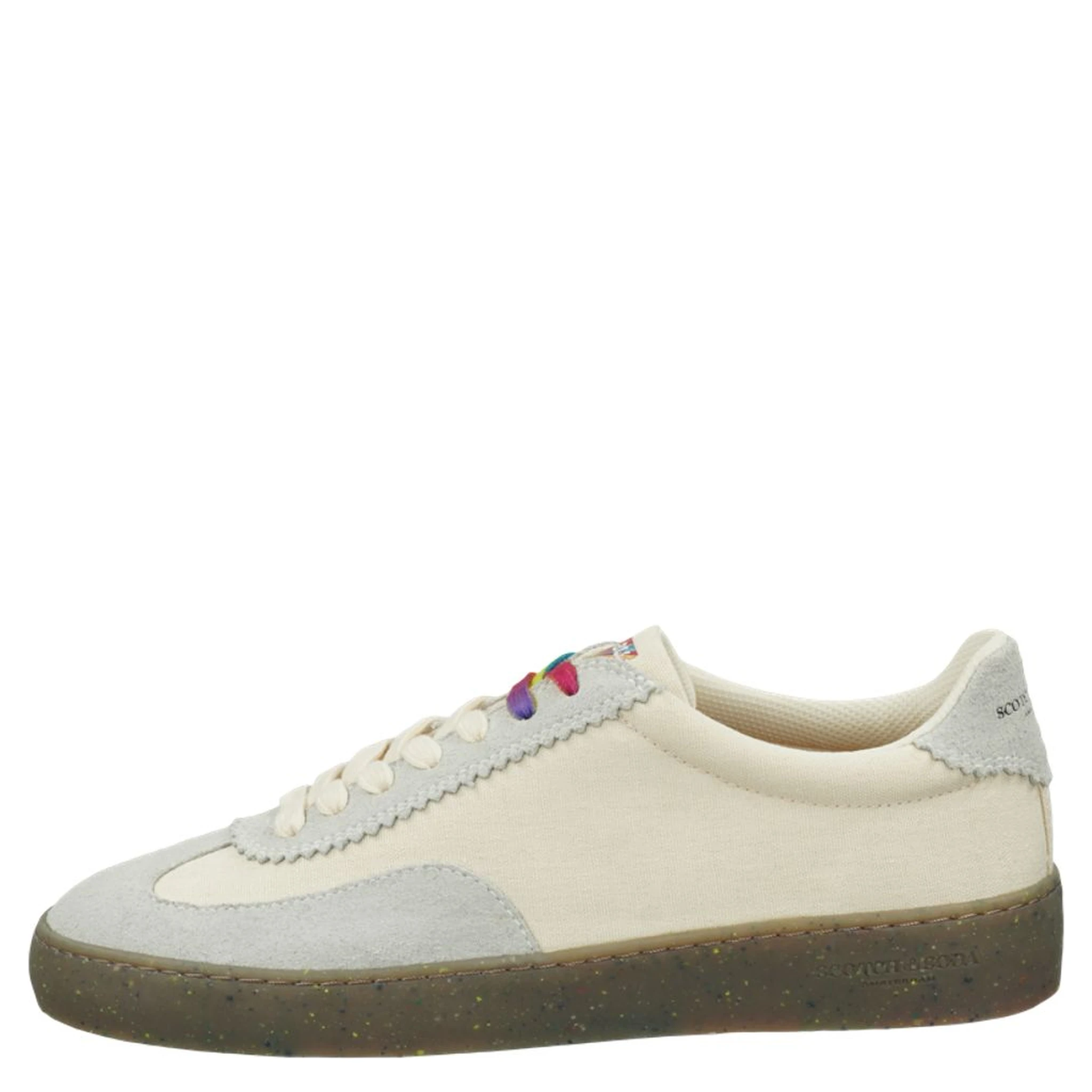 White Linen Low Top Sneakers