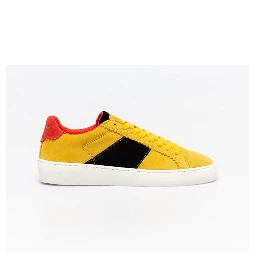 Bicolor Leather Low Top Sneakers