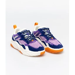 Multicolor Cotton Chunky Sneakers