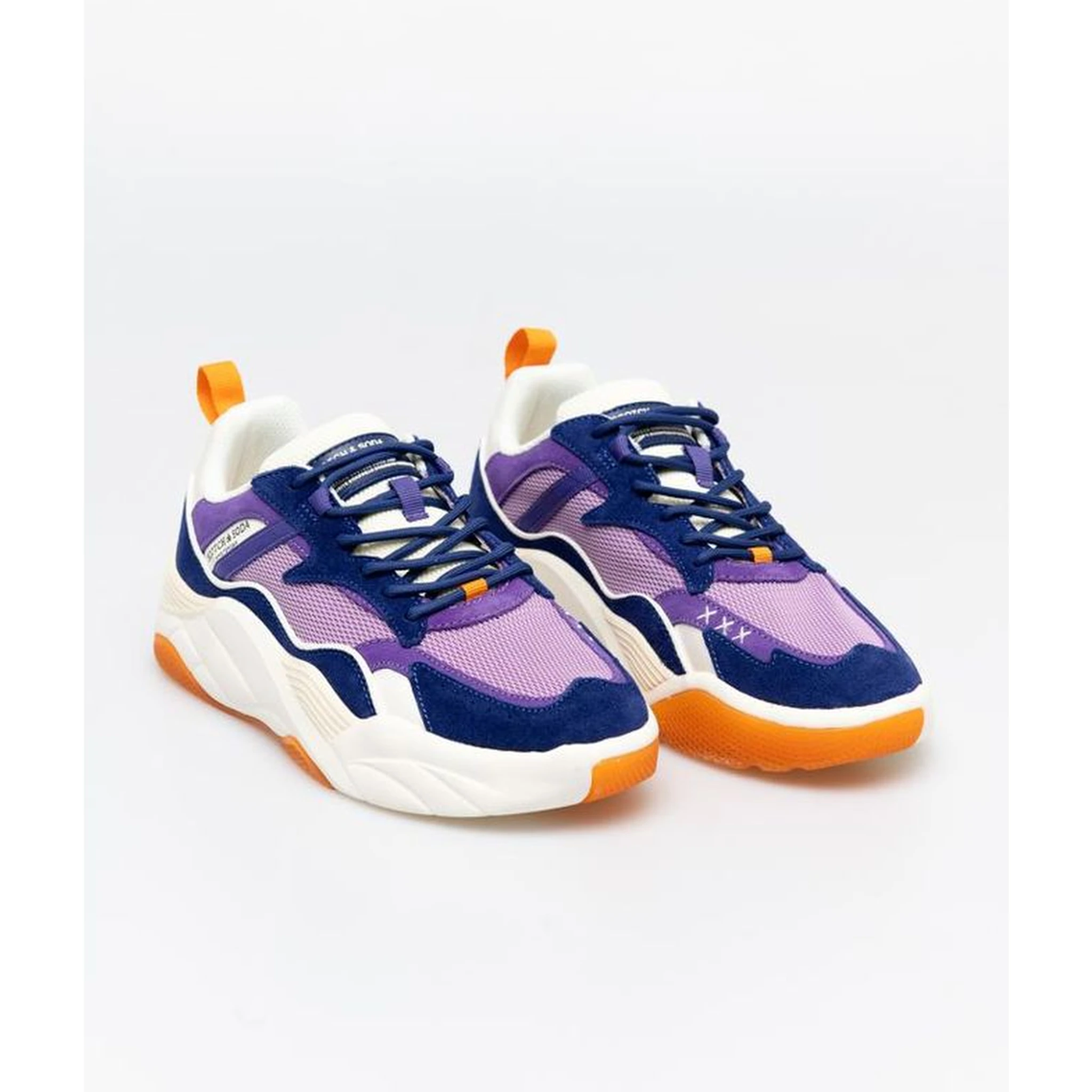 Multicolor Cotton Chunky Sneakers