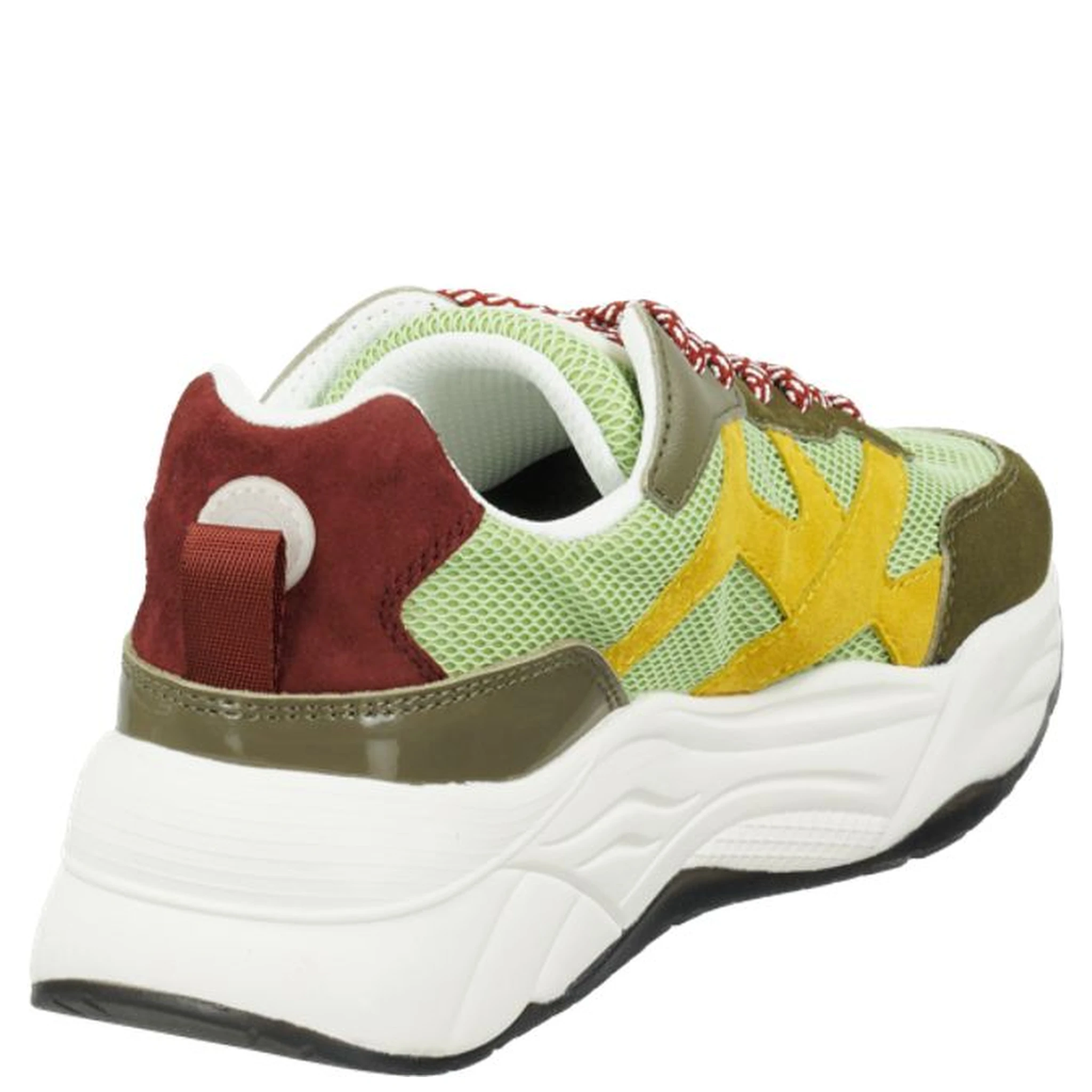 Green Goatskin Chunky Sneakers