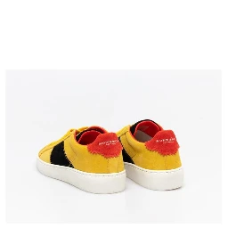 Bicolor Leather Low Top Sneakers