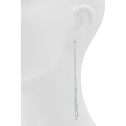 Silver Elastane Earrings