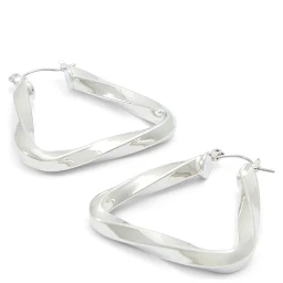 Silver Elastane Earrings