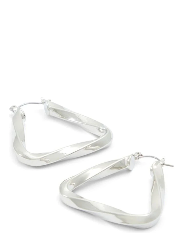 Silver Elastane Earrings