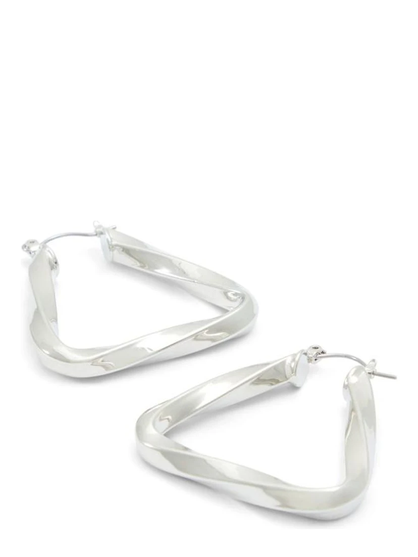Silver Elastane Earrings