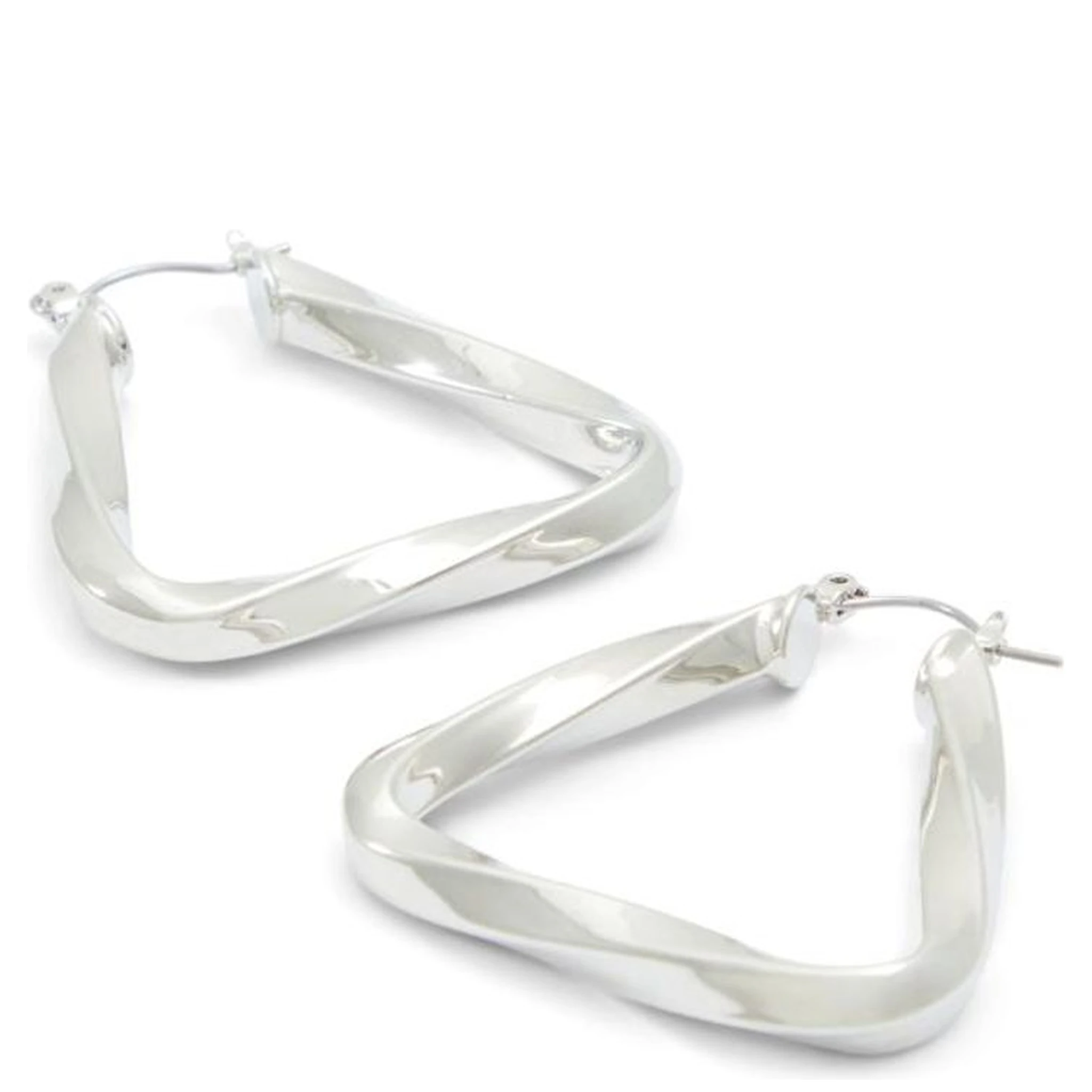 Silver Elastane Earrings
